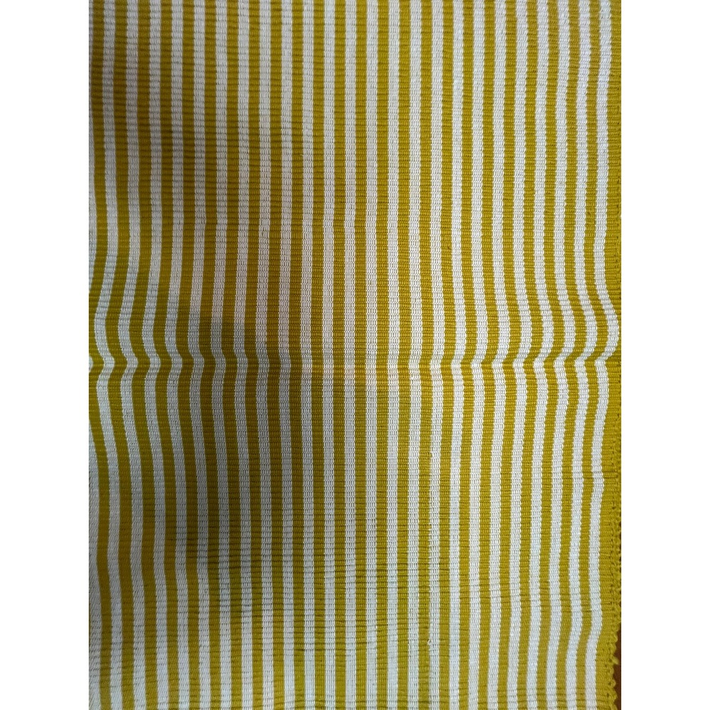 Unbranded Ribbed Striped Placemat Unisex OS Mustard Yellow Very Good Farmhouse